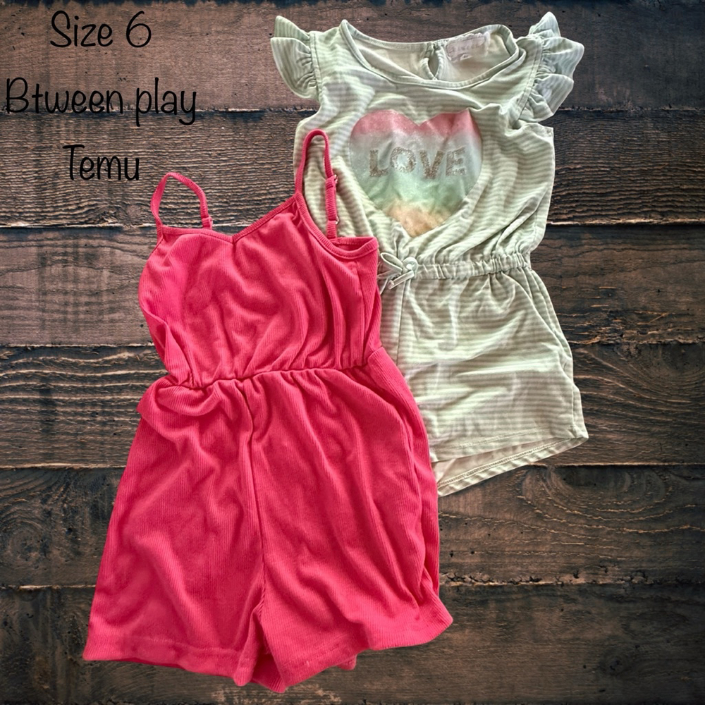 Size 6 Btween/Temu Romper Bundle